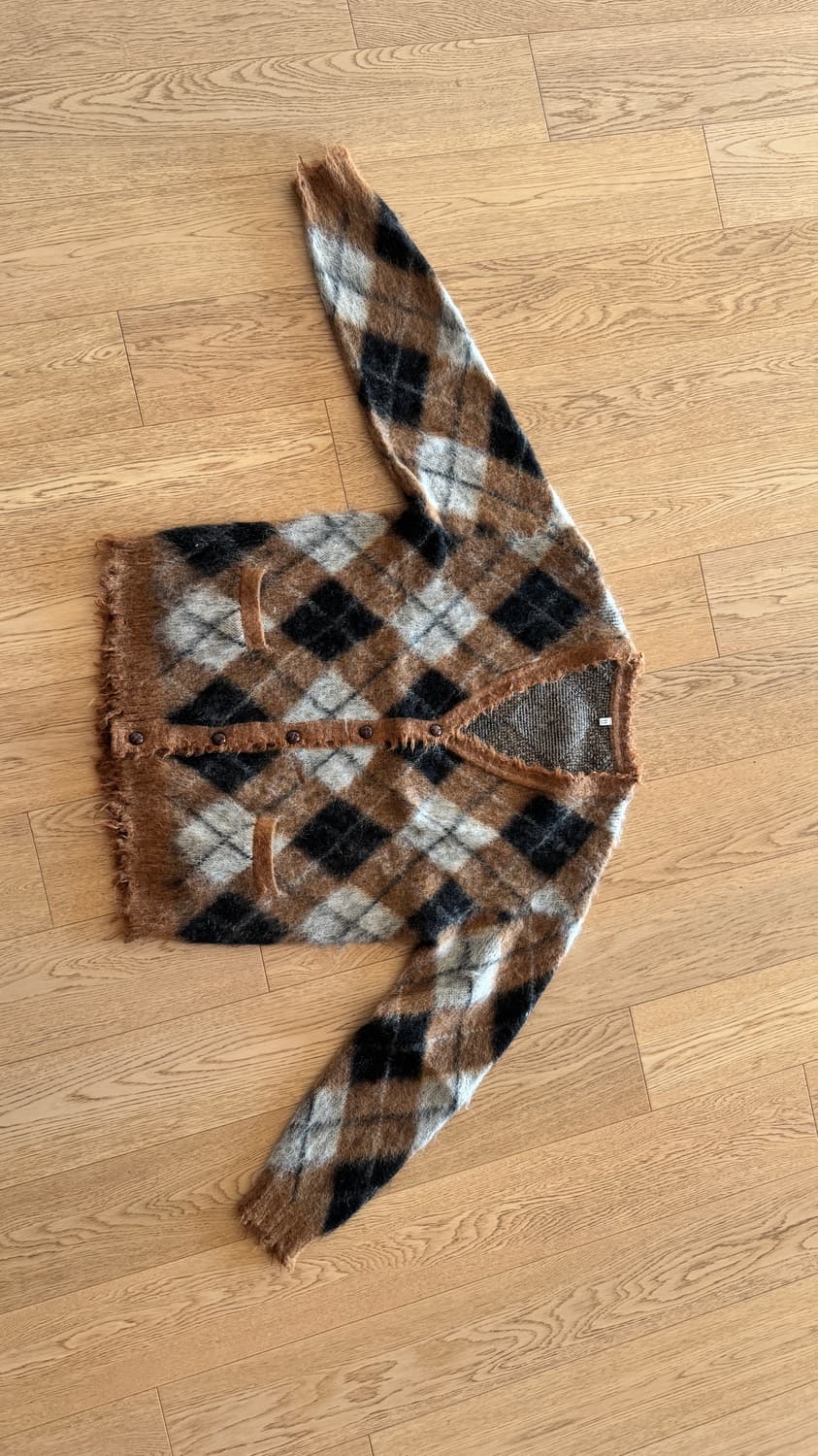 R13 Fluffy Plaid Cardigan 상품이미지2