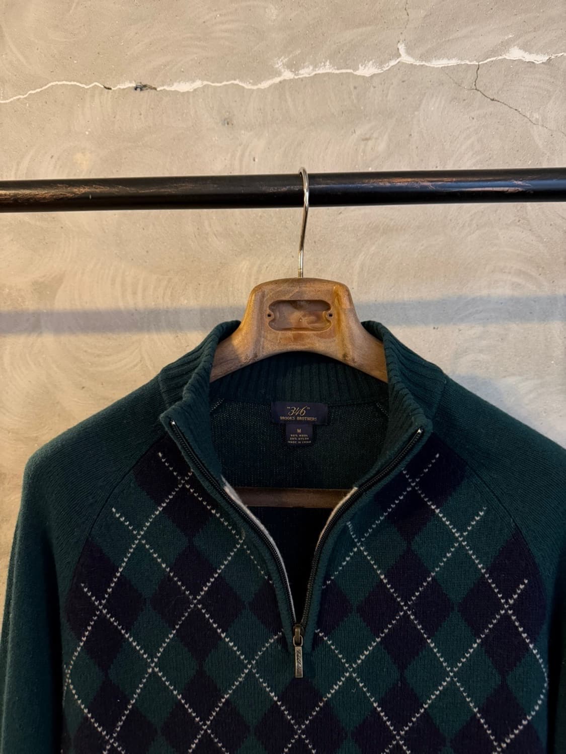 브룩스 브라더스 짚업 니트 100 상품이미지3