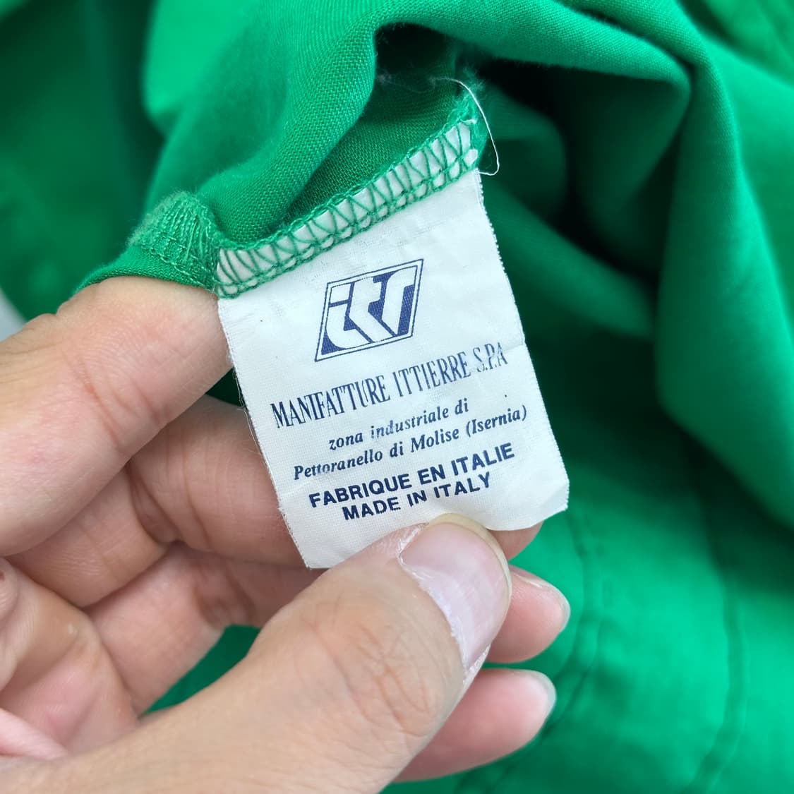 베르사체 금장버튼 디자인 그린 셔츠 상품이미지8