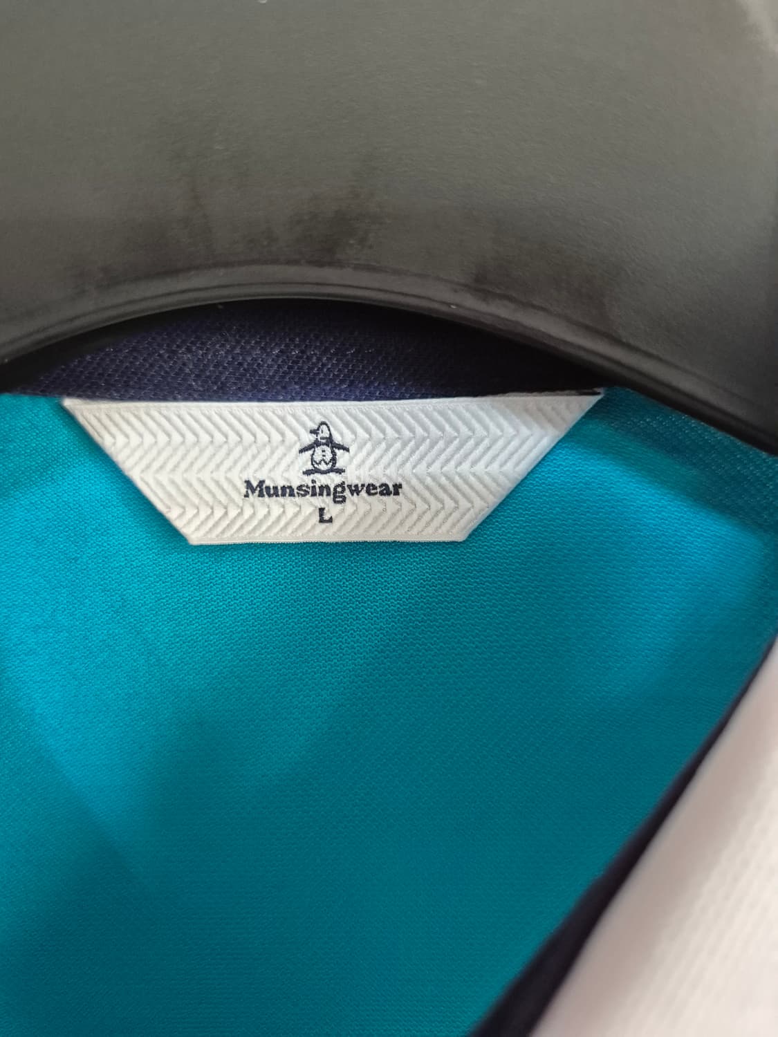 먼싱웨어 여성용 긴팔 폴로티 셔츠 블루/화이트 상품이미지7