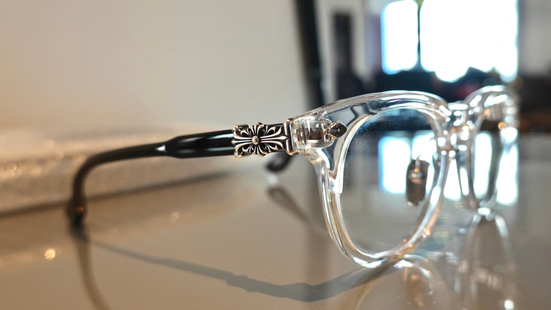 크롬하츠 로드시클 크리스탈 실버/블랙 안경 상품이미지4