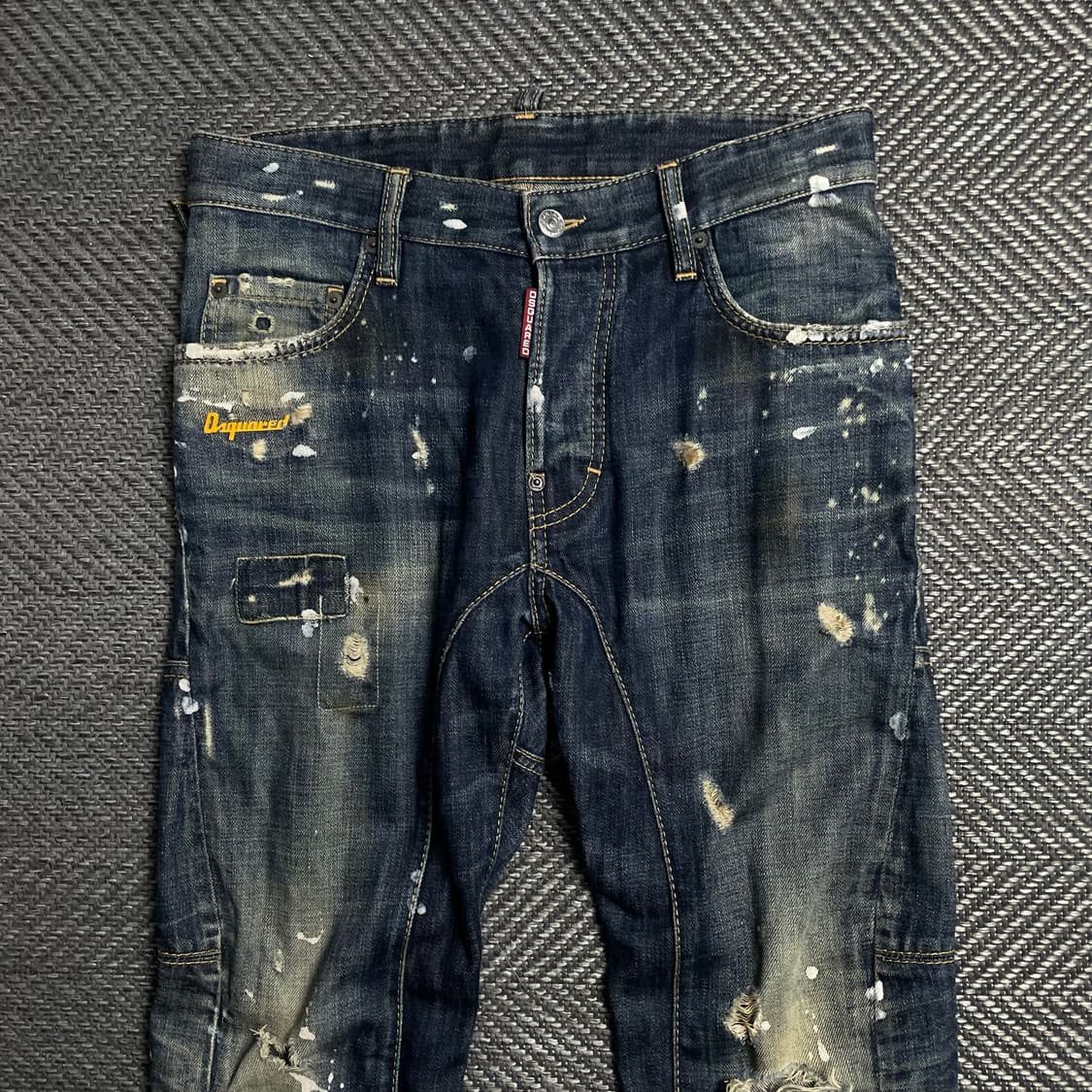 디스퀘어드2 디스트로이드 콜마이너 페인팅 워싱 바이커진y 6237 상품이미지3