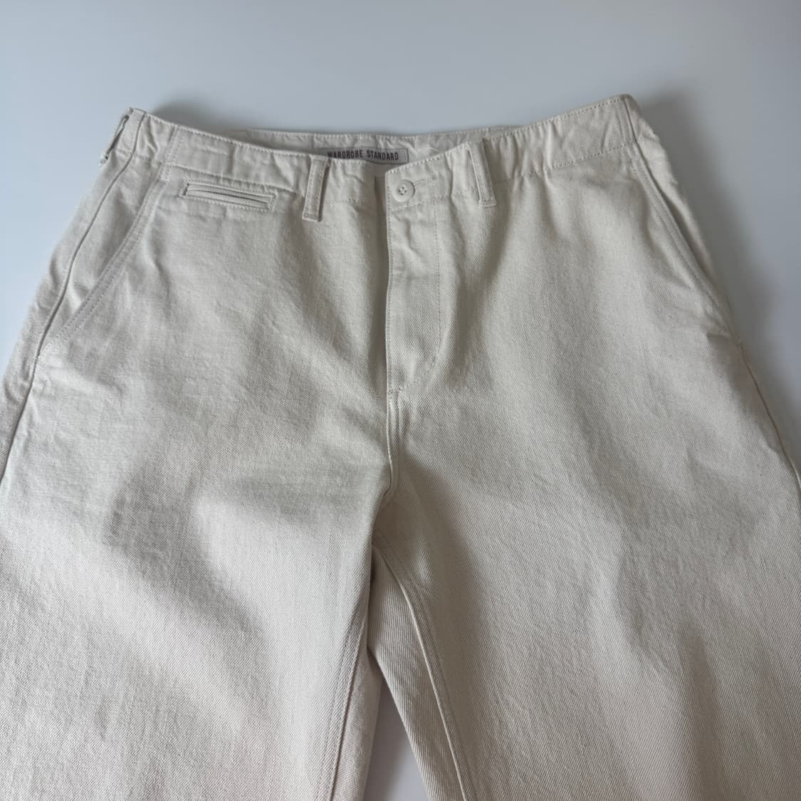 Wardrobe standard 워드로브 스탠다드 셀비치데님오피서팬츠 상품이미지5