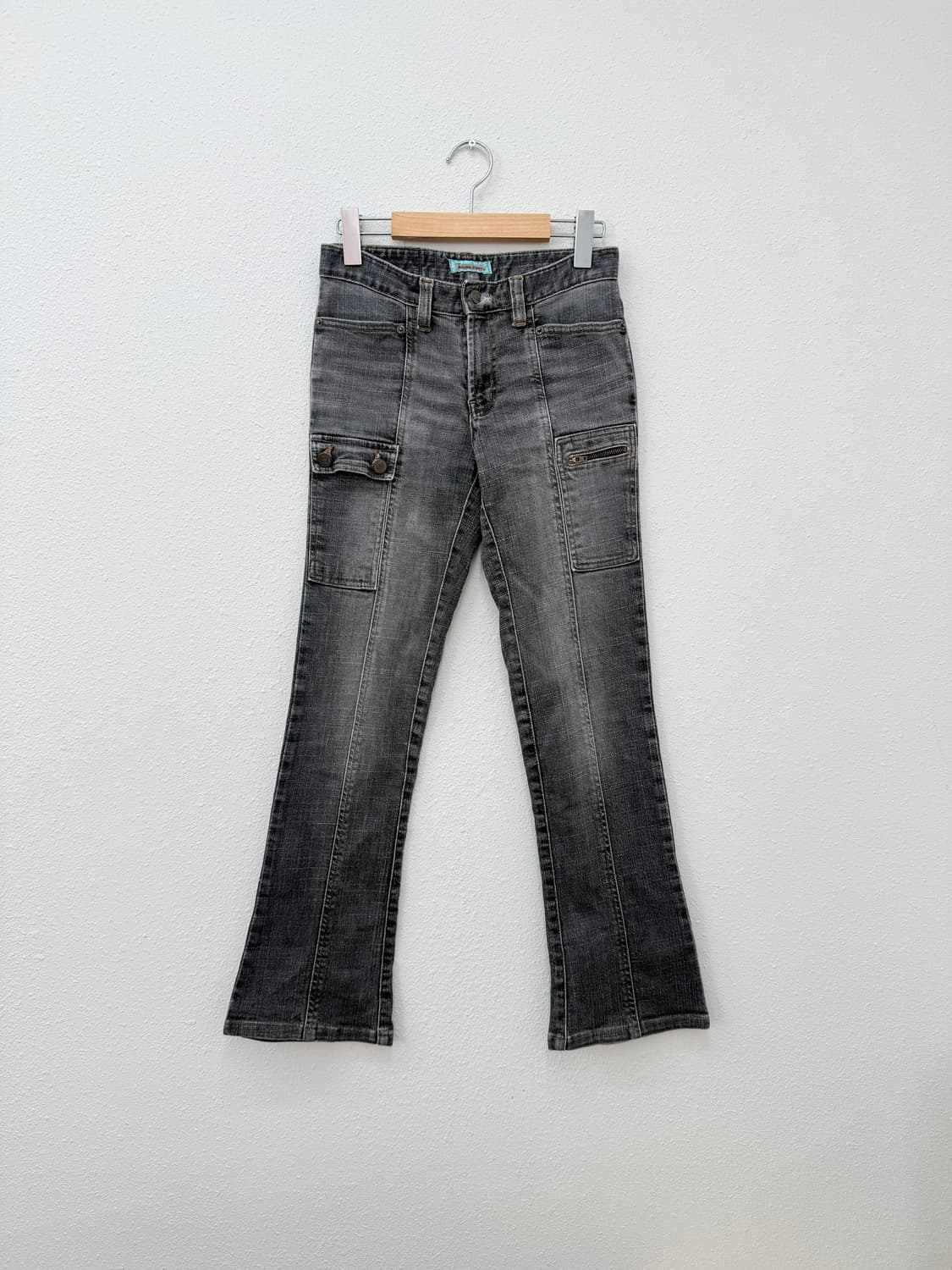 빈티지 Anna kerry 그레이 부츠컷 데님 팬츠 상품이미지1