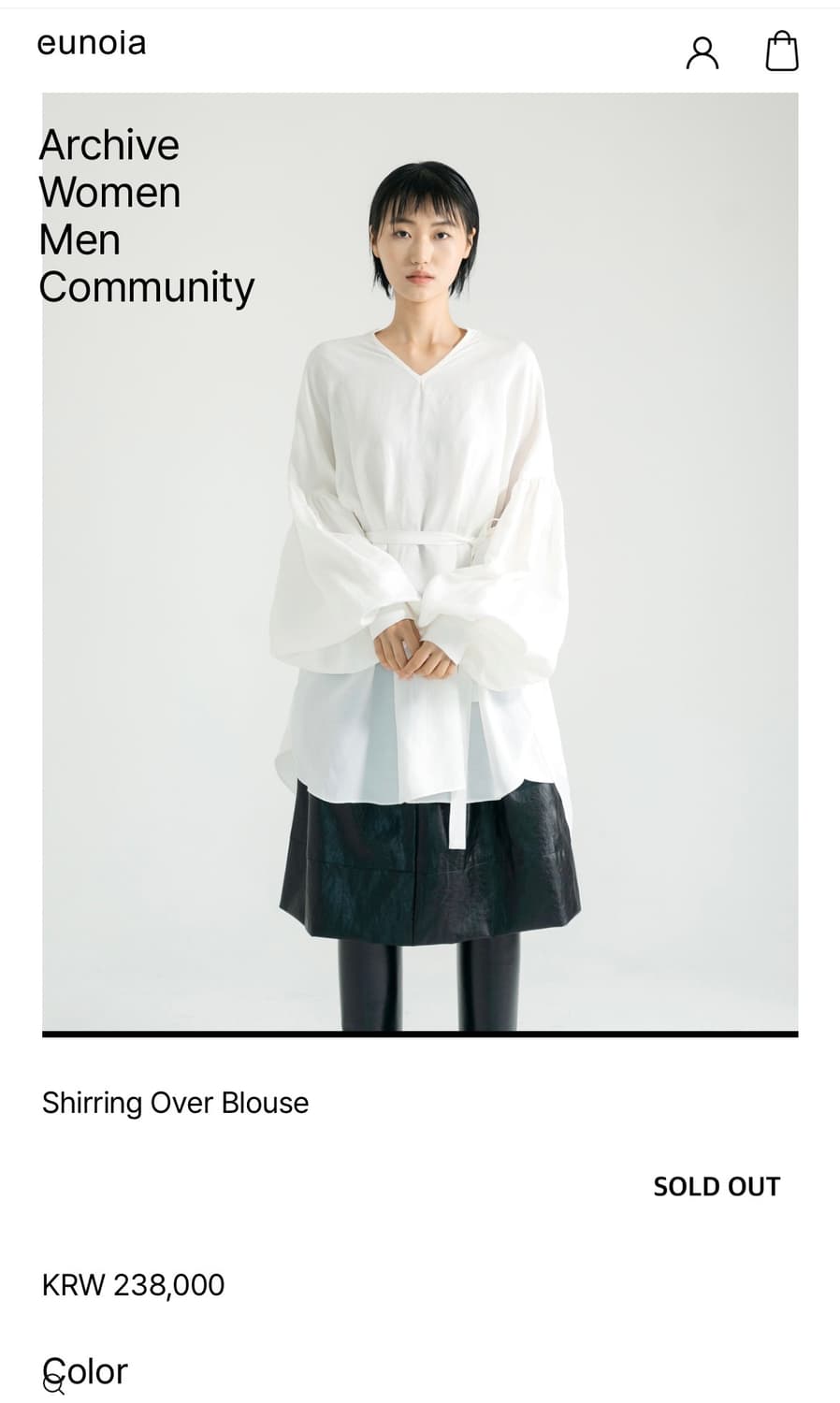 Shirring Over Blouse 상품이미지2