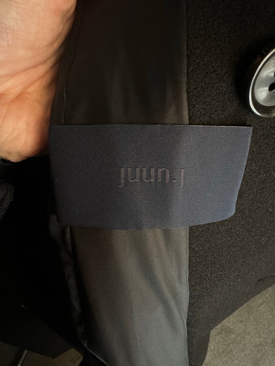 준지 블랙 지퍼 디테일 코트 XL 상품이미지4