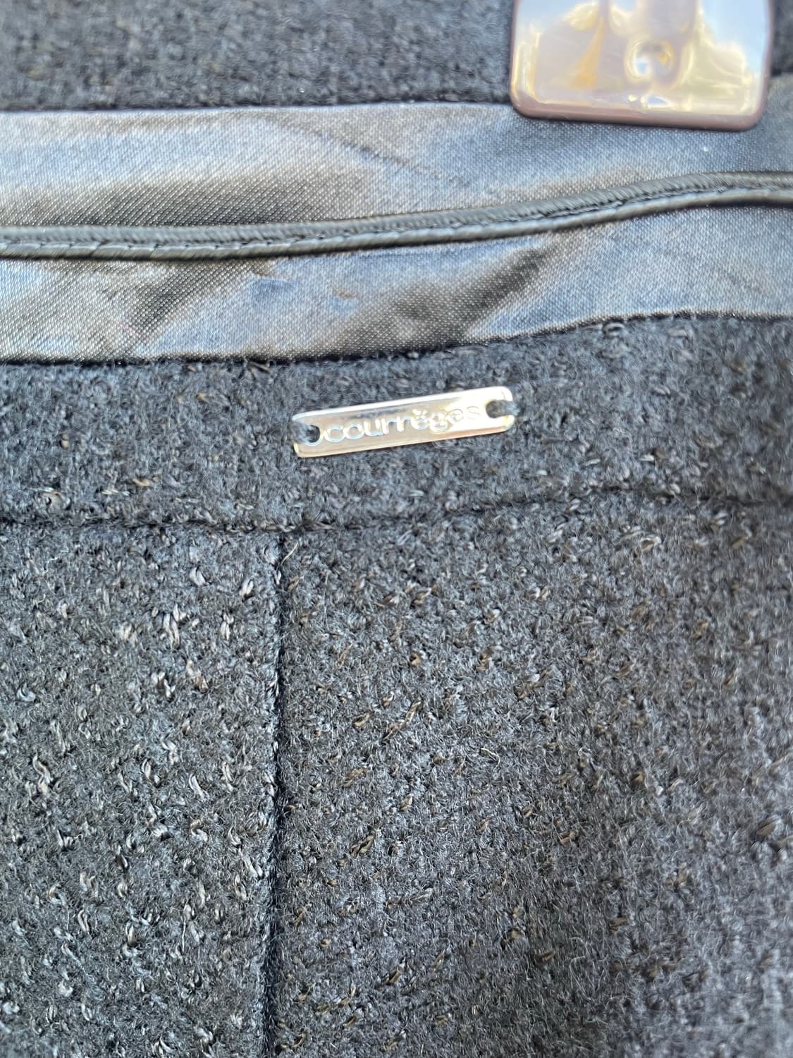 Courreges 울 미디스커트 상품이미지2