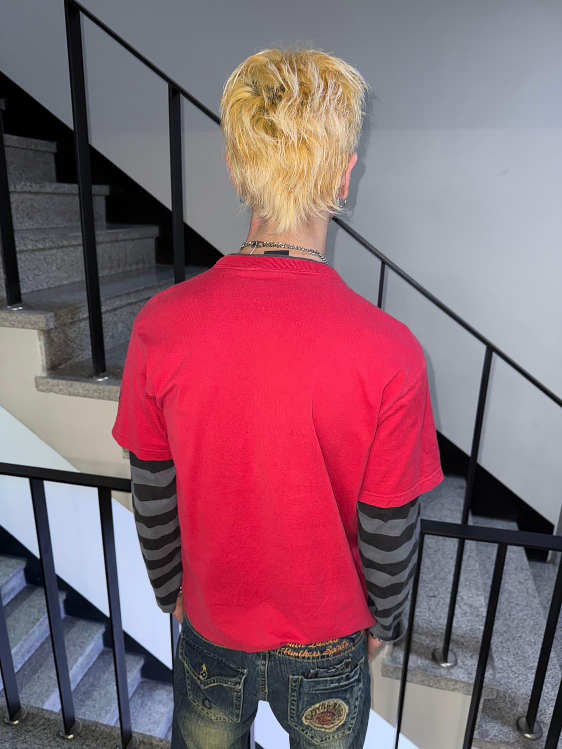 stripe layered long sleeve t-shirt 상품이미지4