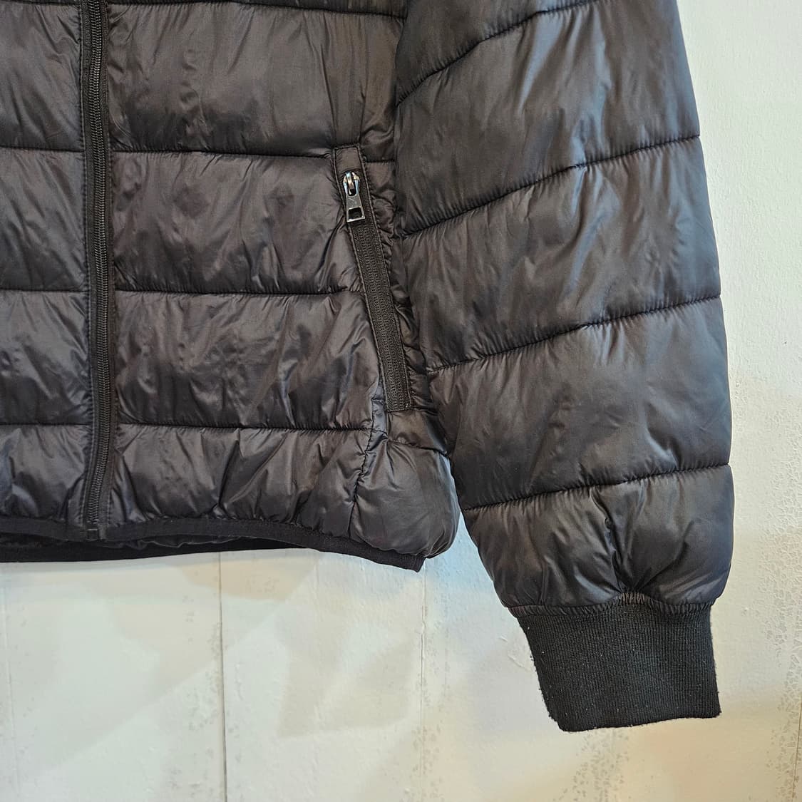 블루종 경량패딩 점퍼 105 블랙 실측 100 상품이미지2