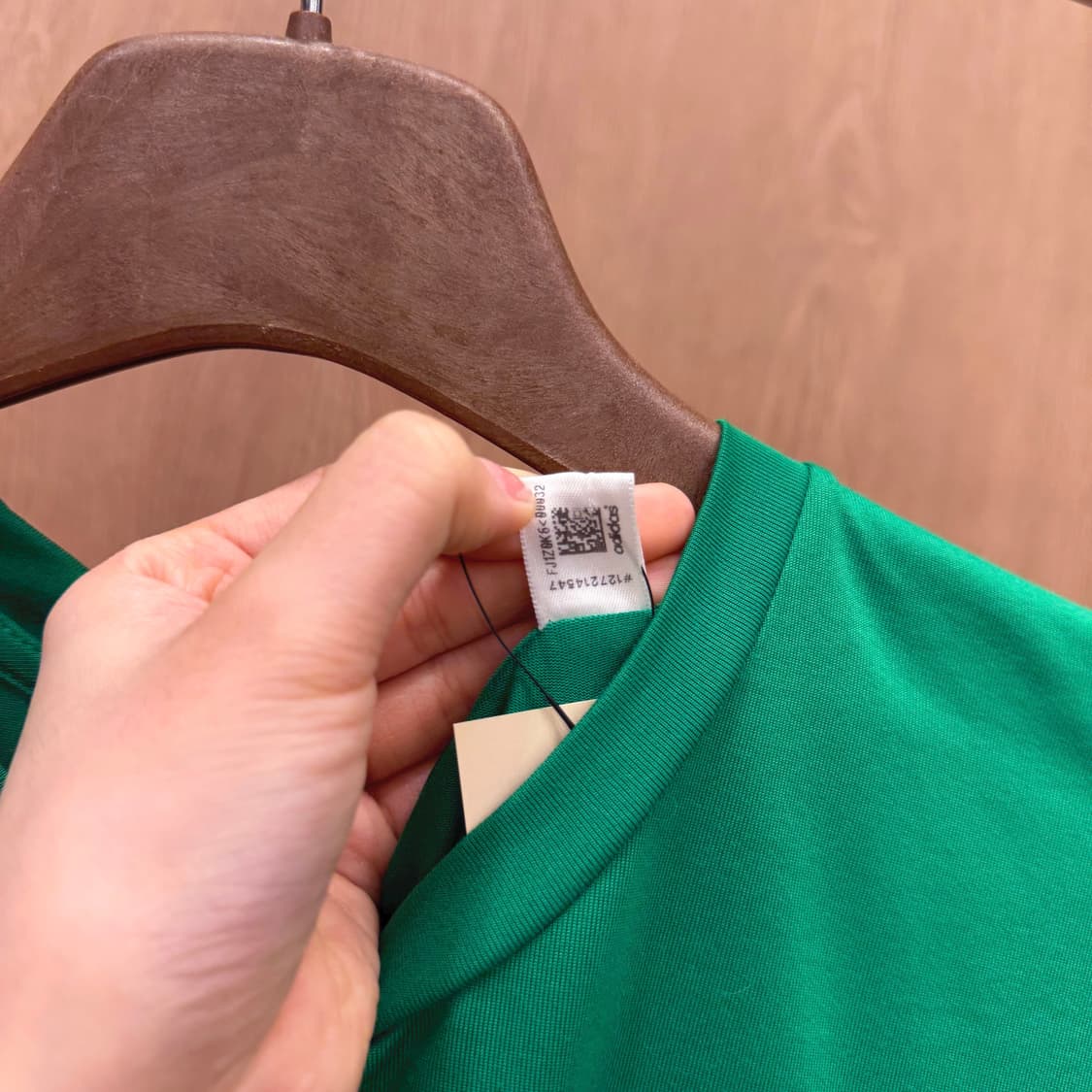 아디다스 반팔 티셔츠 로고 레터링 프린팅 라운드넥 디테일 오버핏 그린 상품이미지7