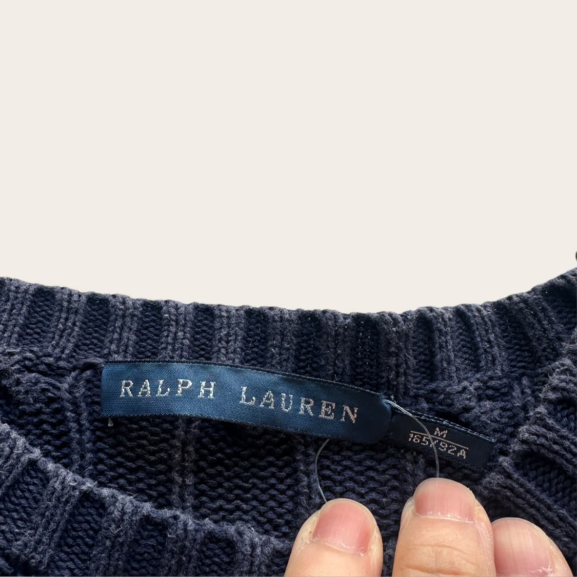 폴로 랄프로렌 네이비 케이블 여성 니트 상품이미지3