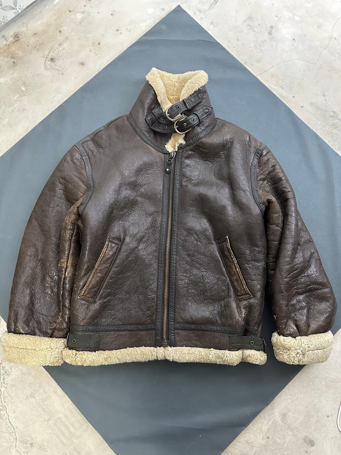 B-3 딥브라운 무스탕  상품이미지1