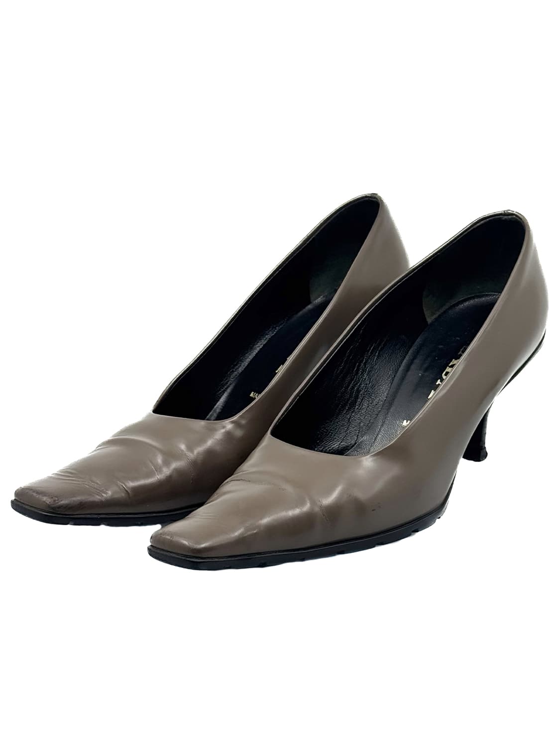 Prada  Square-Toe Leather Pumps/ 37 상품이미지1