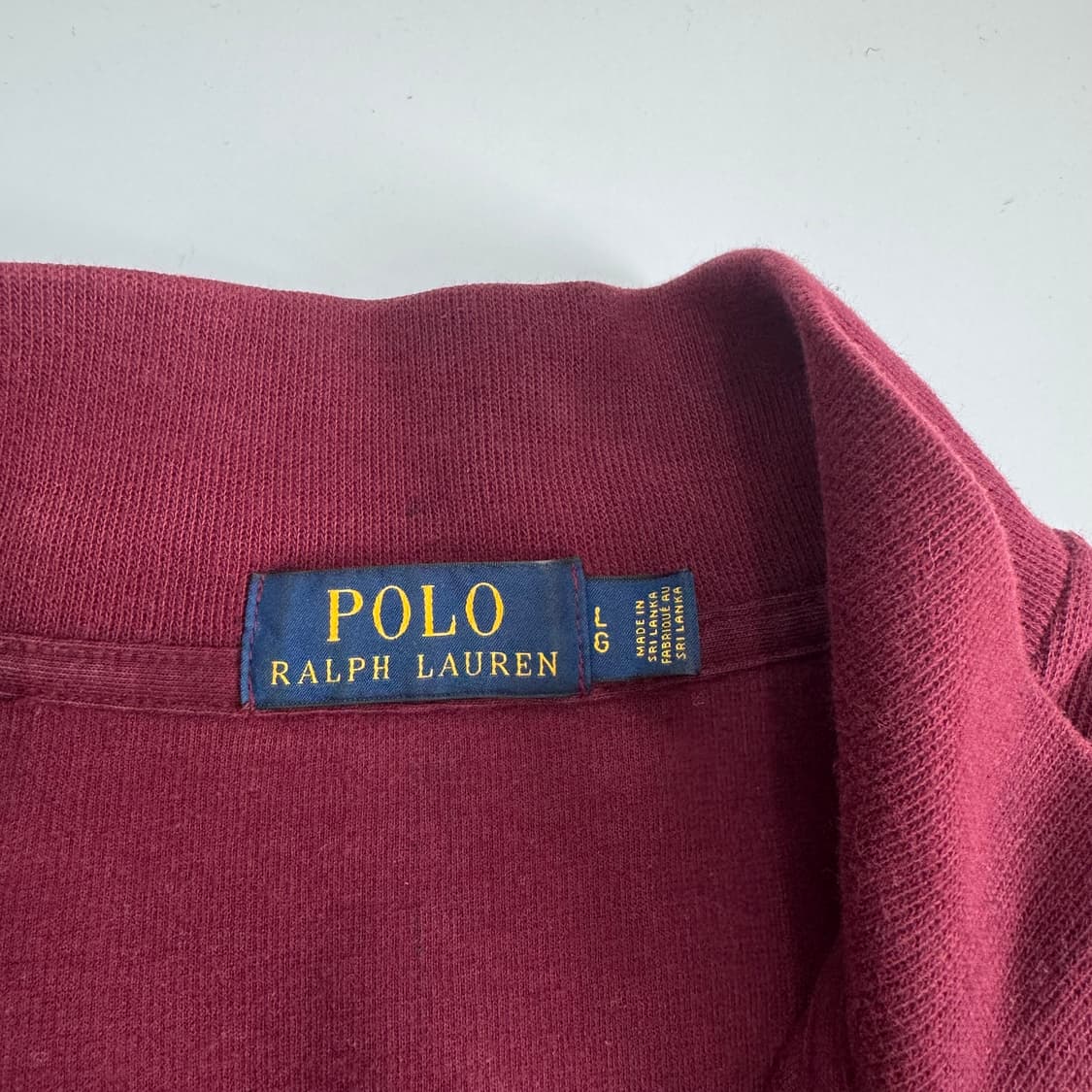 Polo 폴로 베어 와인 하이넥 반집업 롱슬리브 상품이미지5