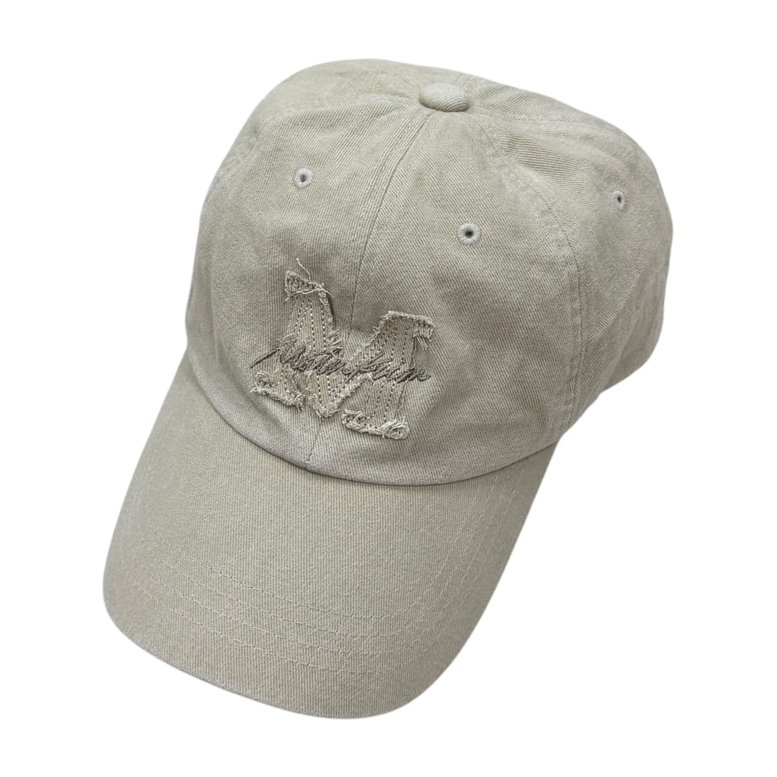 마뗑킴 커시브 볼캡 모자 베이지 상품이미지2