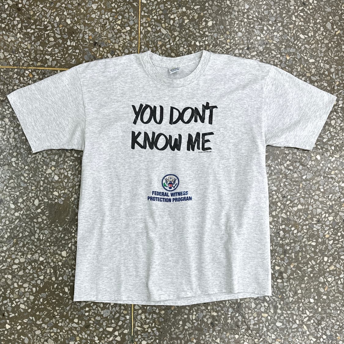 90s USA 증인보호프로그램 빈티지 싱글스티치 티셔츠 XL 상품이미지1