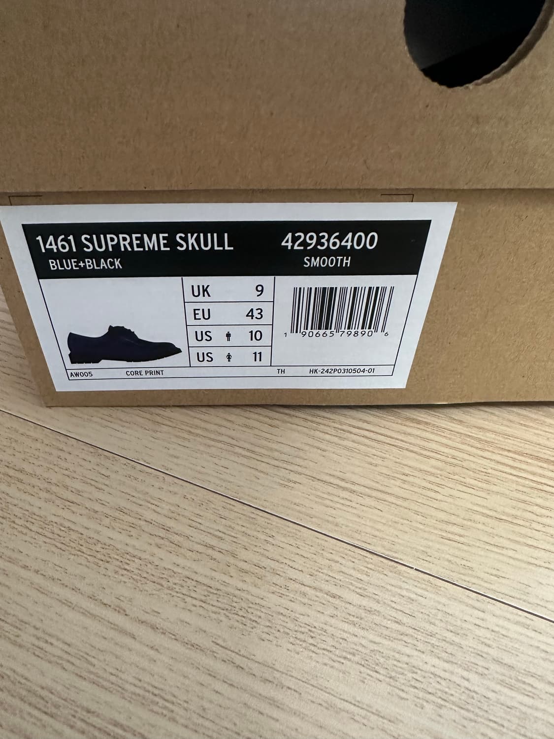 280) 닥터마틴 x 슈프림 1461 스컬 상품이미지2