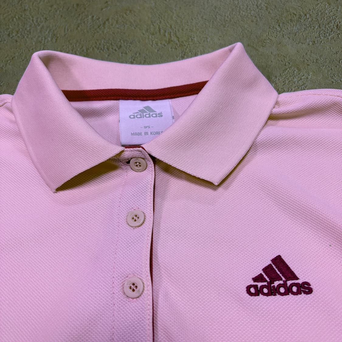 아디다스 우먼 핑크 카라 롱슬리브 상품이미지2