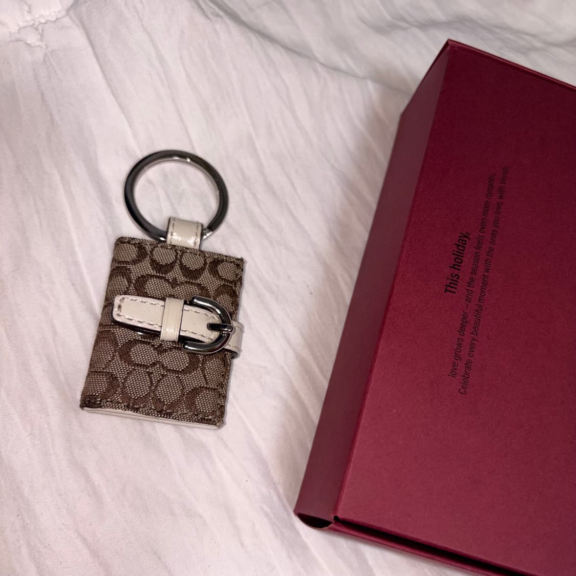 Coach frame keyring (ivory) 상품이미지2