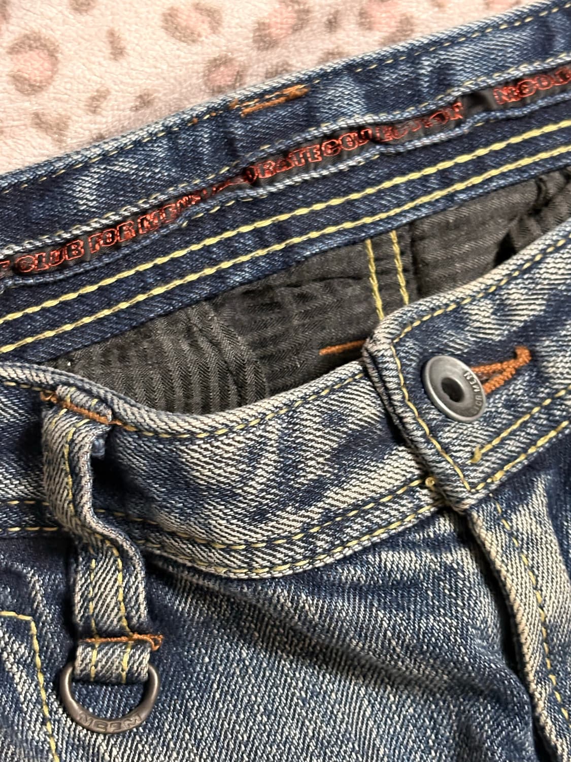 니콜 클럽 포맨 핀터깔 펑크 와투케 워싱 핀턱 카고 바이커 데님 팬츠 상품이미지3