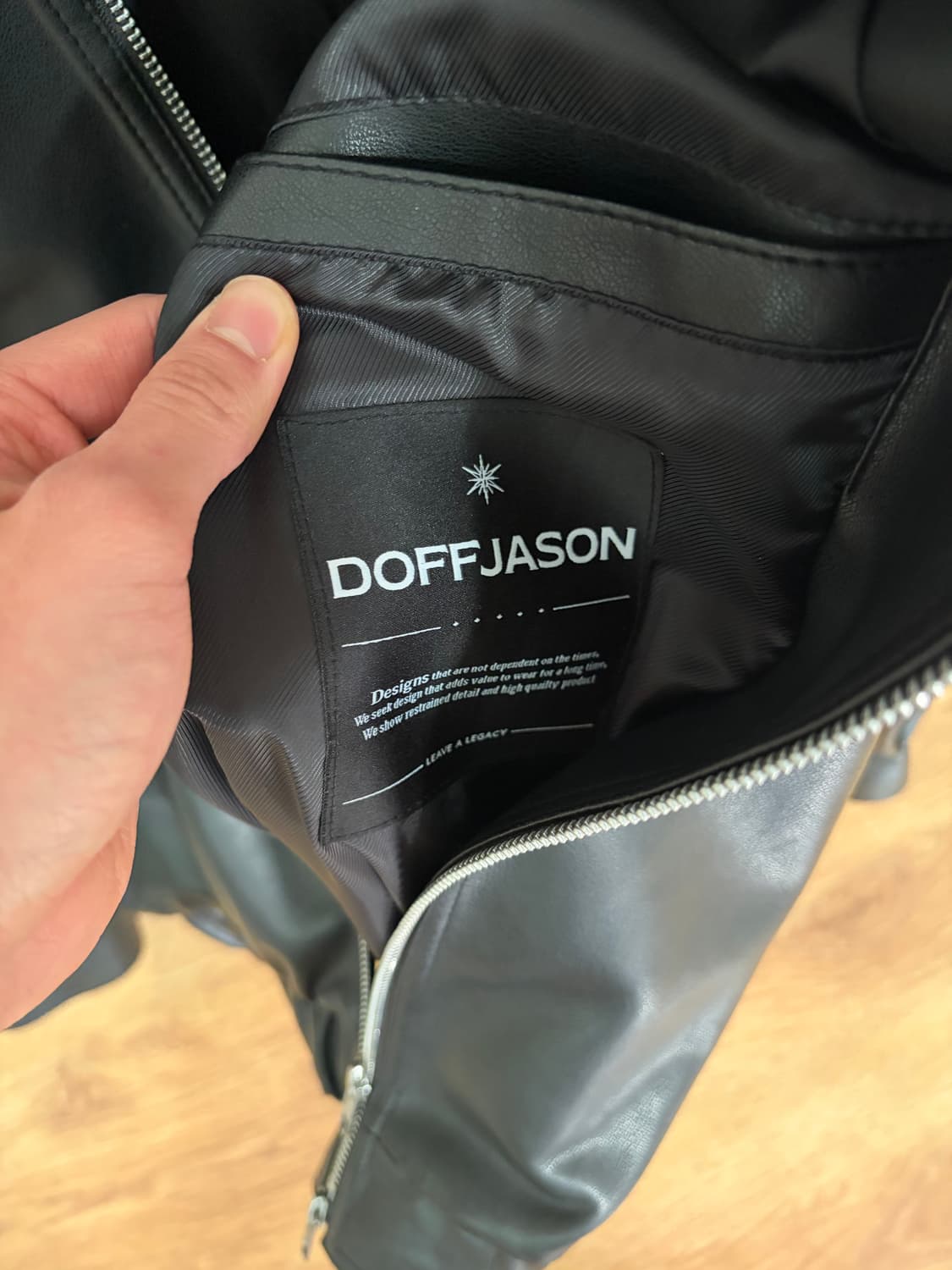 [M] 도프제이슨 레더 보머자켓  상품이미지4