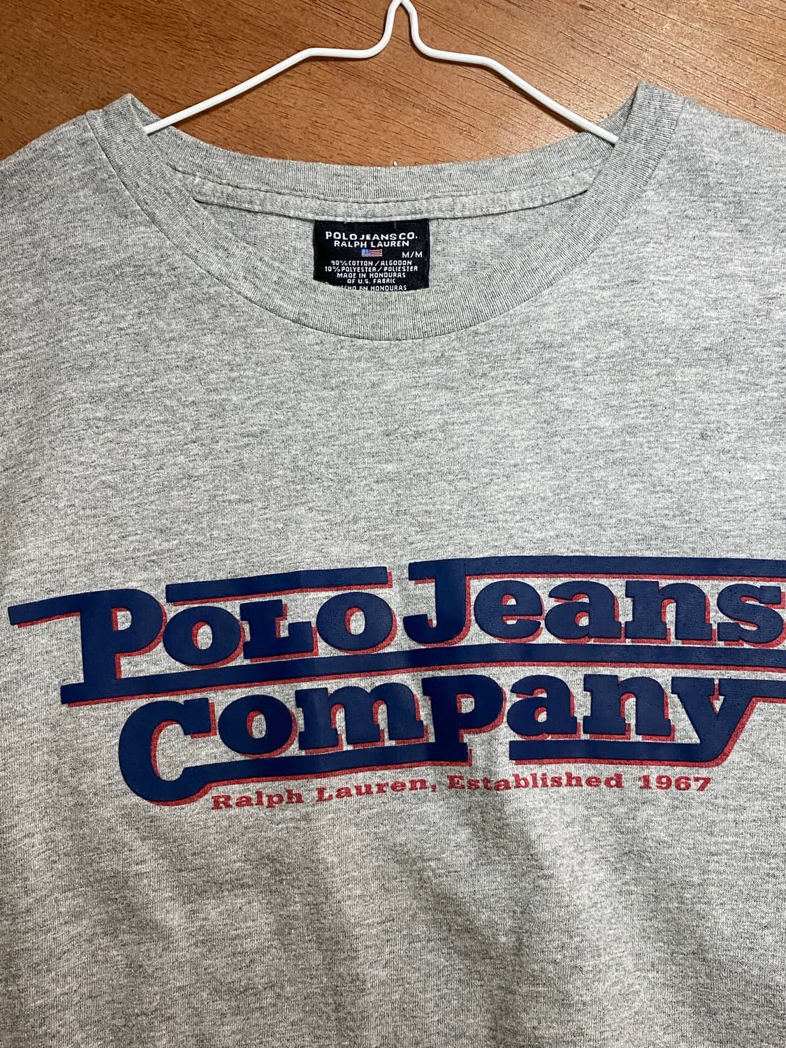Polo jeans 반팔티 그레이 M 상품이미지4