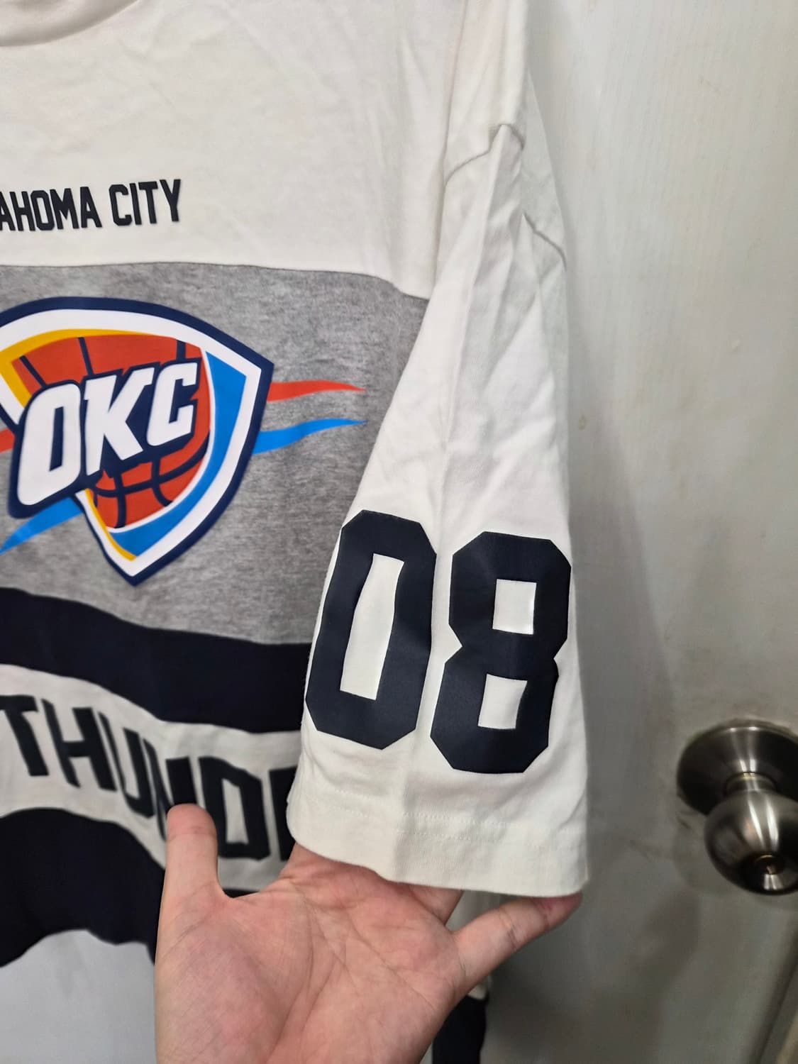 L,100)) NBA 엔비에이 오클라호마시티 썬더 반팔티셔츠 !~ 상품이미지3