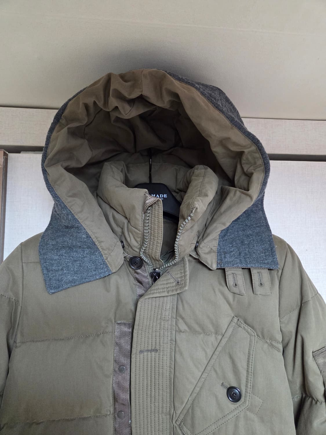 정품]T.I FOR MEN 카키 패딩 95 상품이미지2