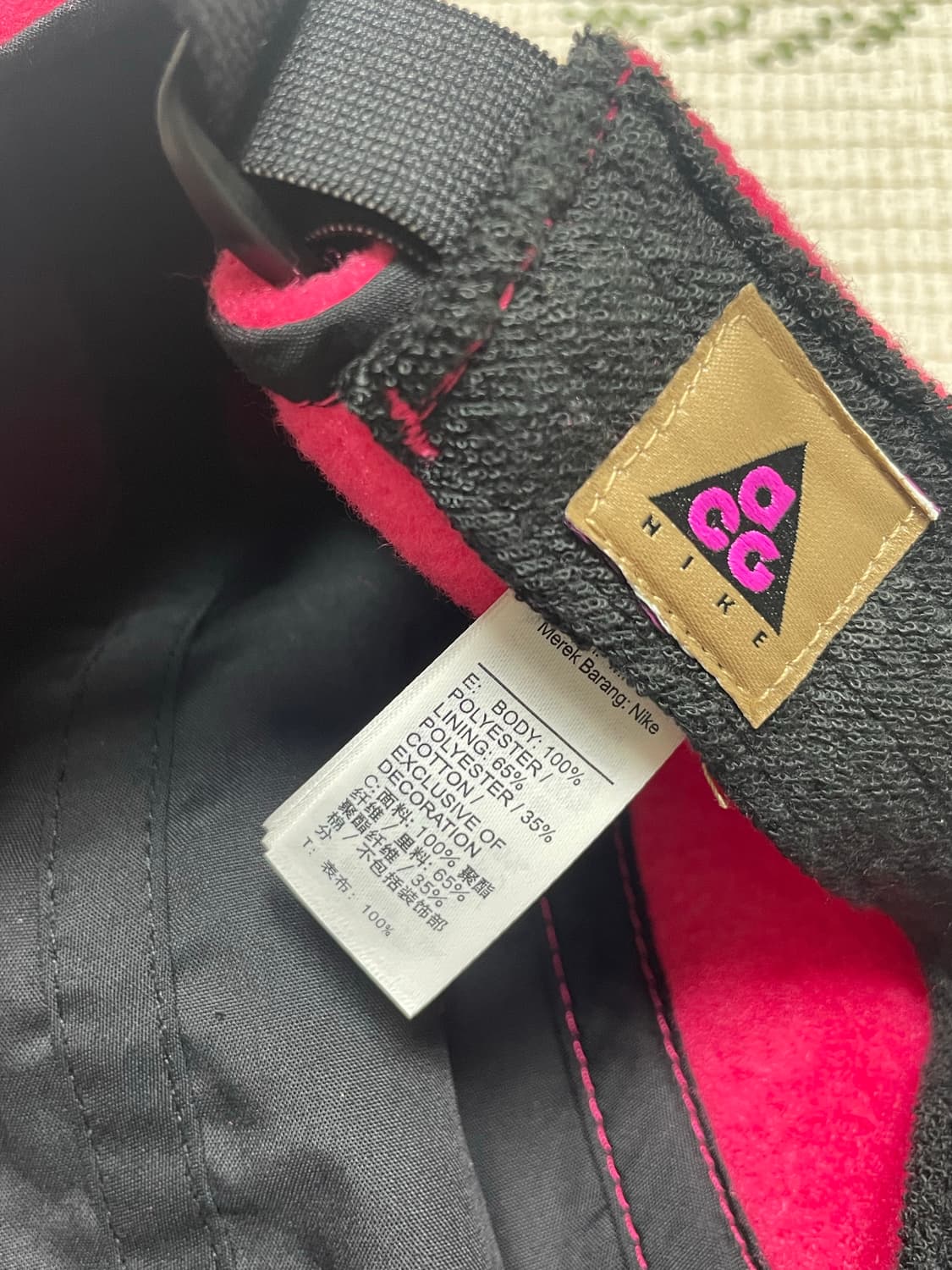 나이키 acg AW84 플리스 캡 핑크 상품이미지4