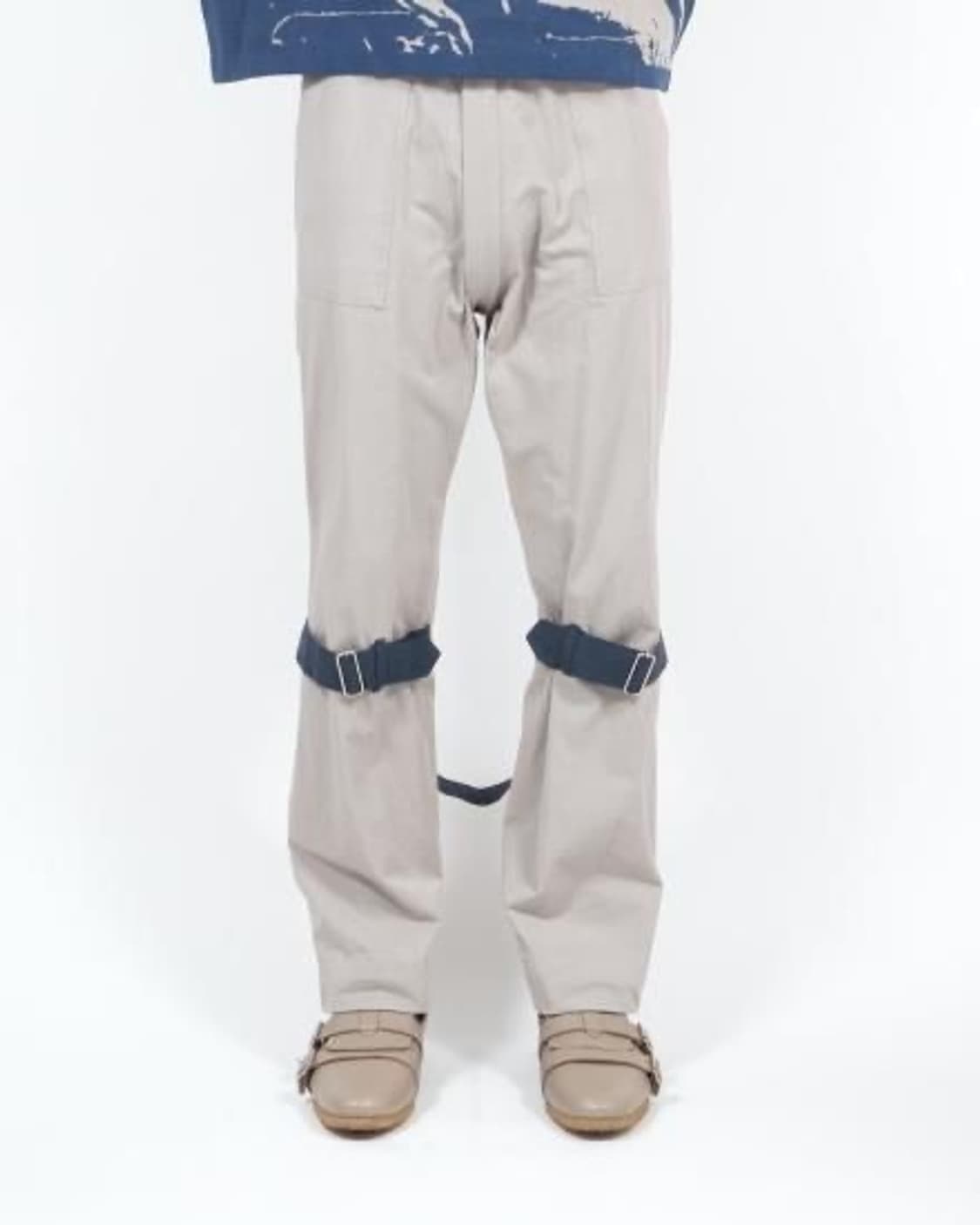 PHINGERIN(핑거린) BONTAGE PANTS GREY&NAVY 상품이미지1
