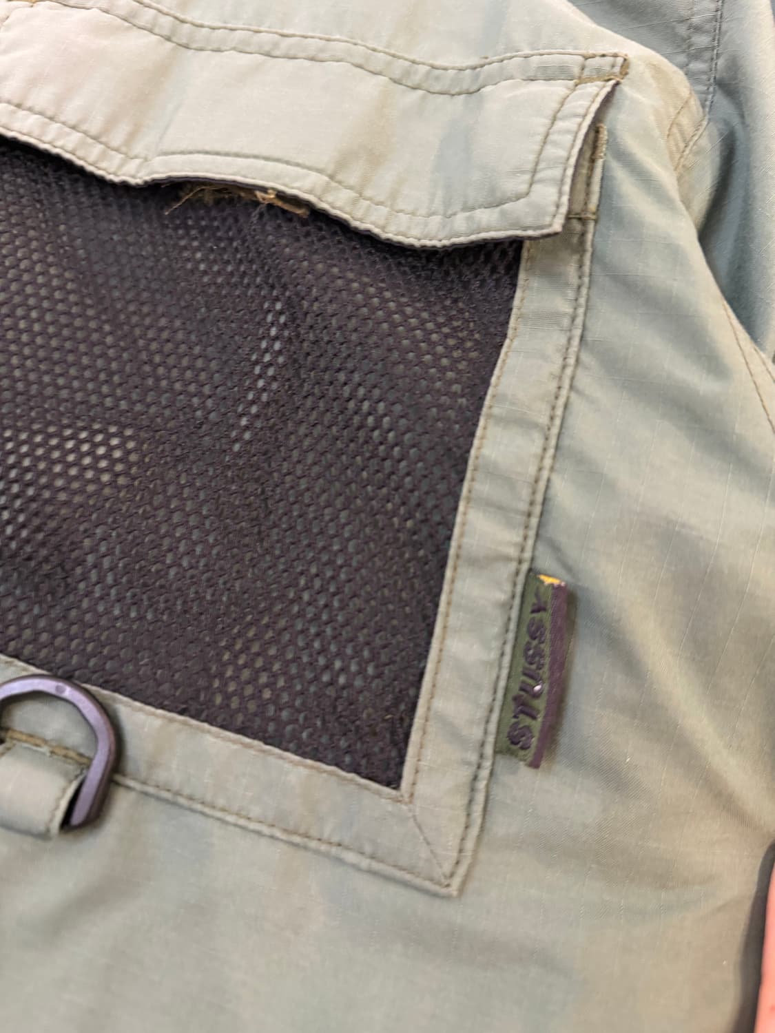 90s 스투시 아카이브 M65 나일론 유틸리티 핕드자켓 올리브 상품이미지3