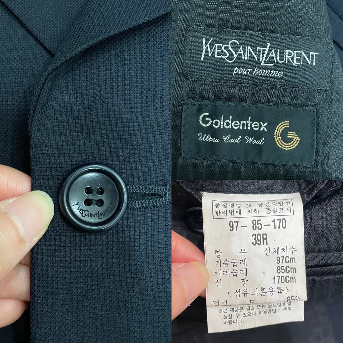 이브생로랑 YSL 블레이져 세트 네이비 상품이미지6