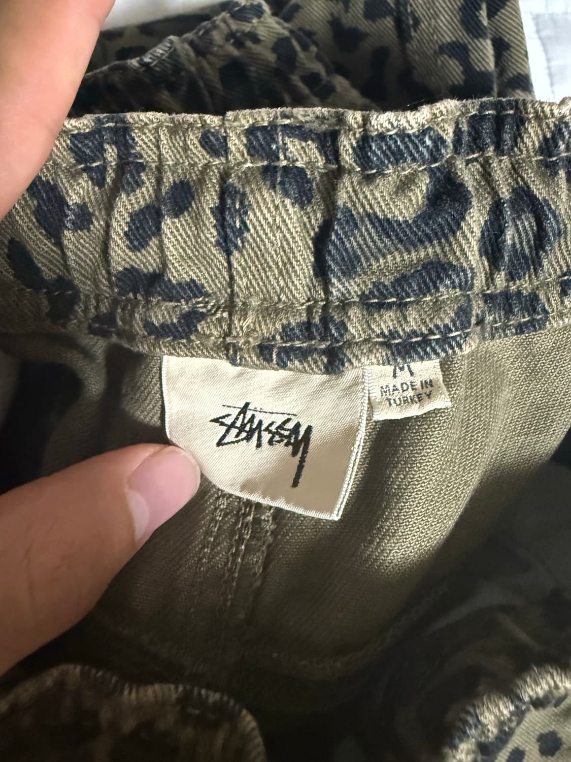 [m] 스투시 브러쉬드 비치 팬츠 레오파드 상품이미지3