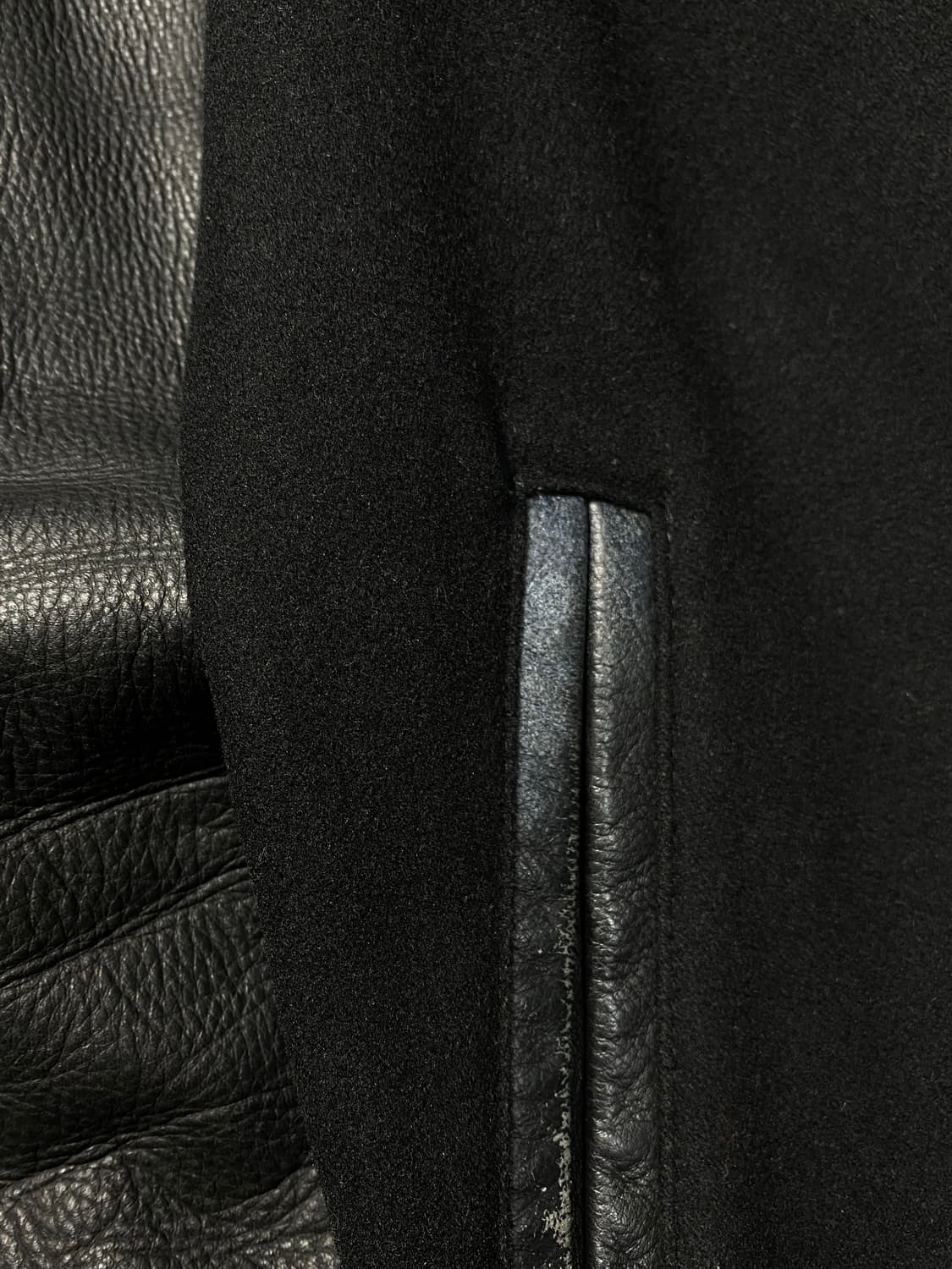 [L] Nike 나이키 울 레더 집업 피코트 자켓 상품이미지4