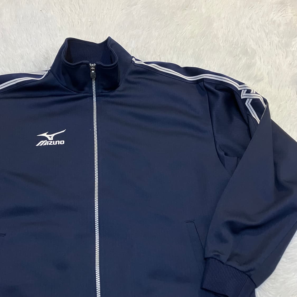 빈티지 미즈노 네이비 저지 803 y2k 스트릿 갸루 펑키 일본빈티지 상품이미지4