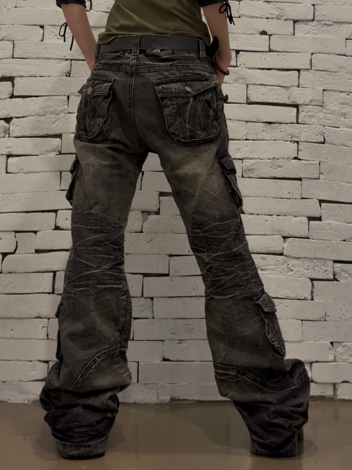 00s Y2k jpn boots cut multipoket pants 상품이미지8
