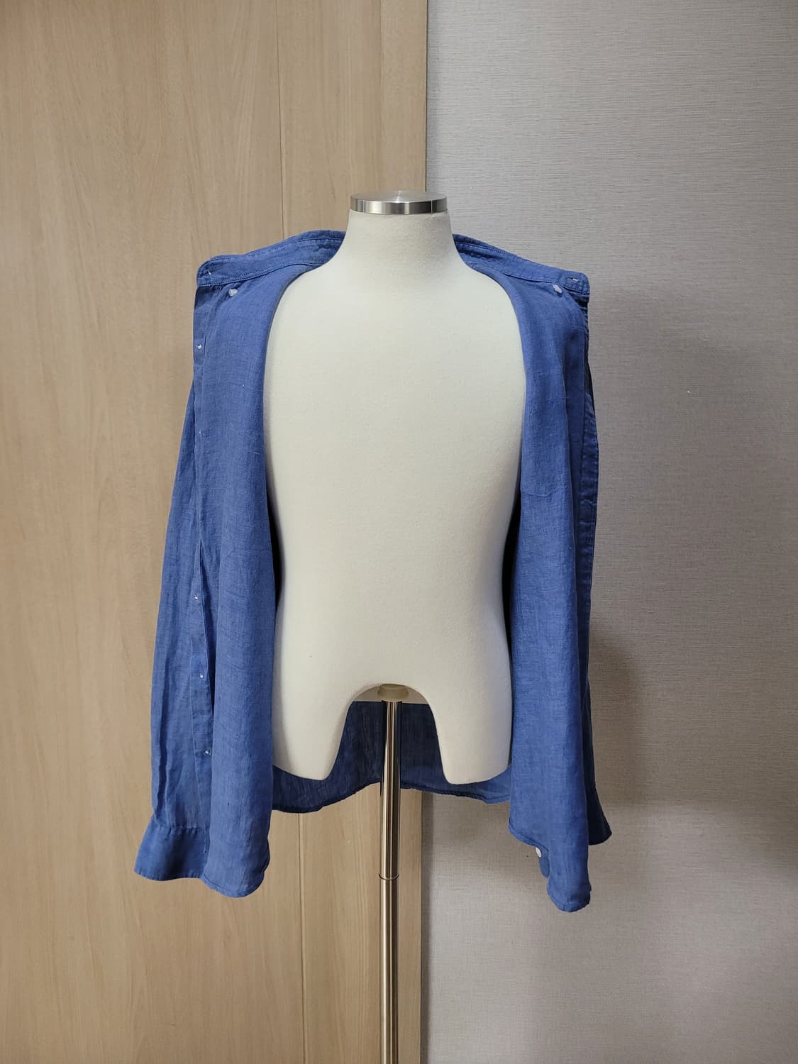 유니온베이 Unionbay 남자 린넨 셔츠 105 블루 상품이미지8