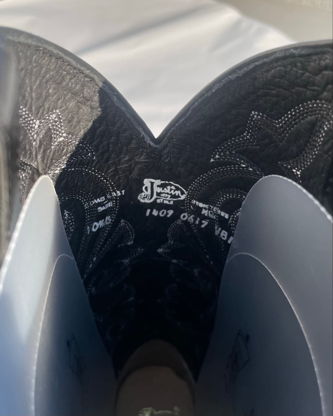 저스틴부츠 Jflex Black Cowboy Boots 10.5B 상품이미지6