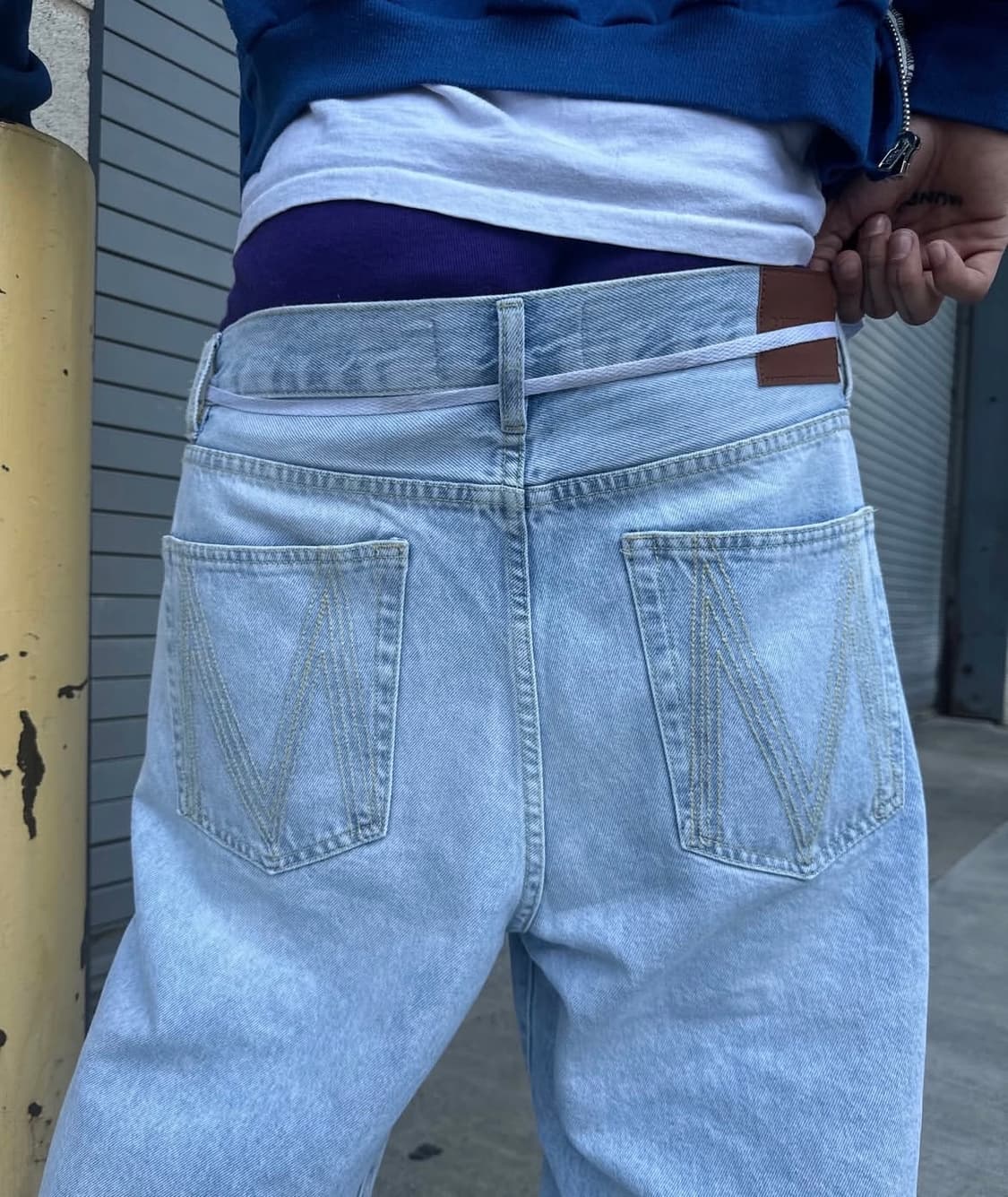 motherland 라이트 블루 베기 데님 M (32) 상품이미지2
