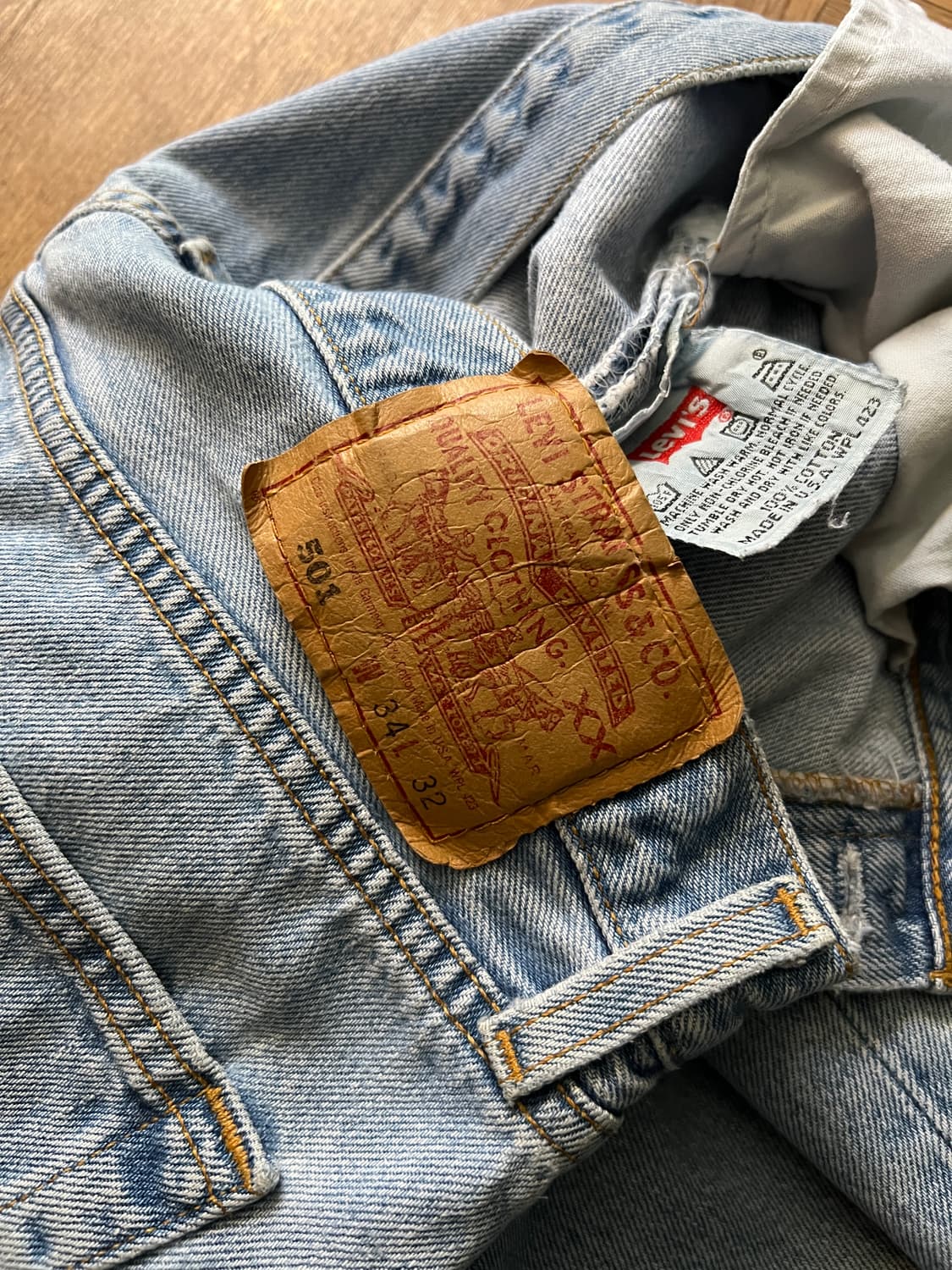 [34]90's 리바이스 501 Made in USA 데님 팬츠 S49 상품이미지6