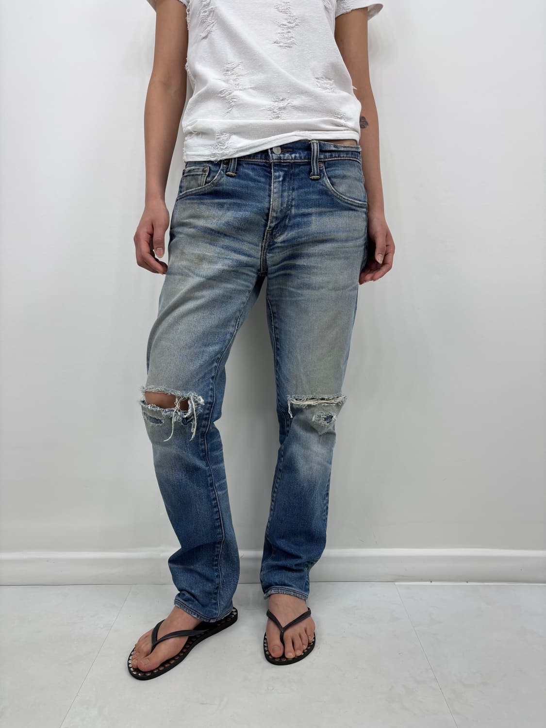 LEVIS 511 KNEE DISTRESSED 상품이미지5