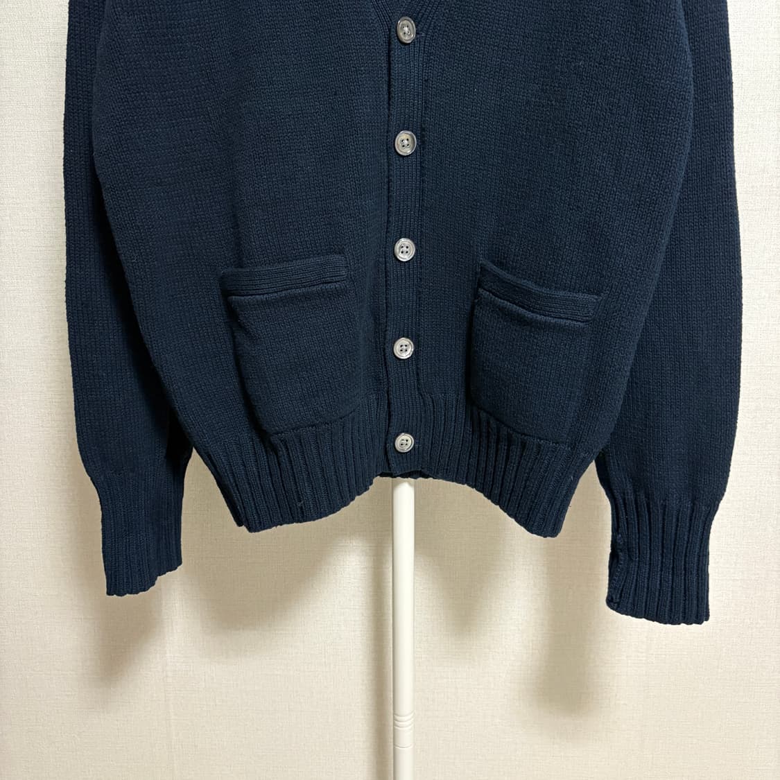 폴로 랄프로렌 코튼 니트 가디건 / 네이비, S 상품이미지3