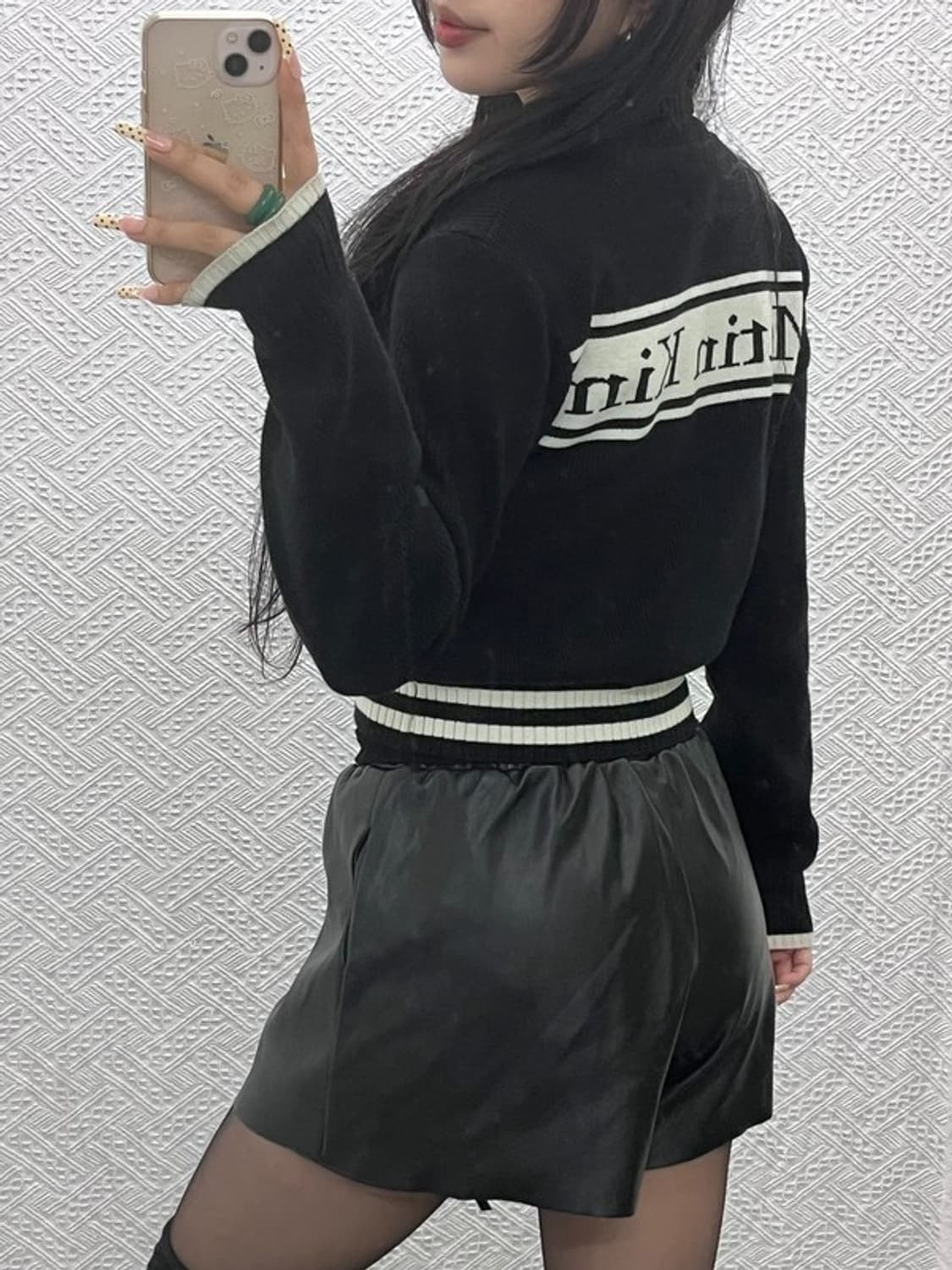 마뗑킴 빈티지 모던 시크 캐주얼 세미 크롭 집업 가디건 S C10014 상품이미지1