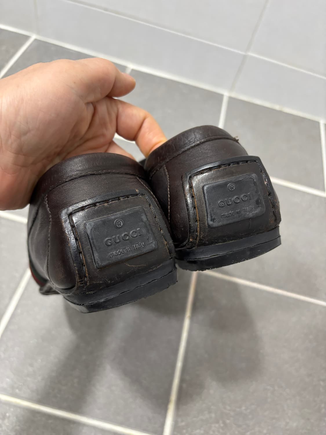 정품)구찌 남자 드라이빙모카신 상품이미지4