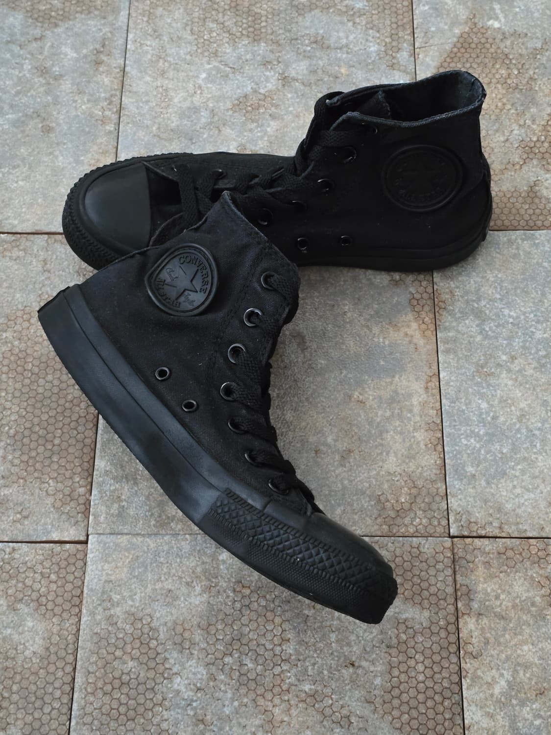 (240)컨버스 척테일러 올스타 하이 블랙 상품이미지4