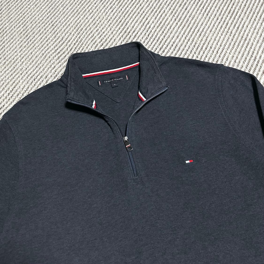 [M] Tommy 타미힐피거 반집업 코튼 긴팔 풀오버 상품이미지3