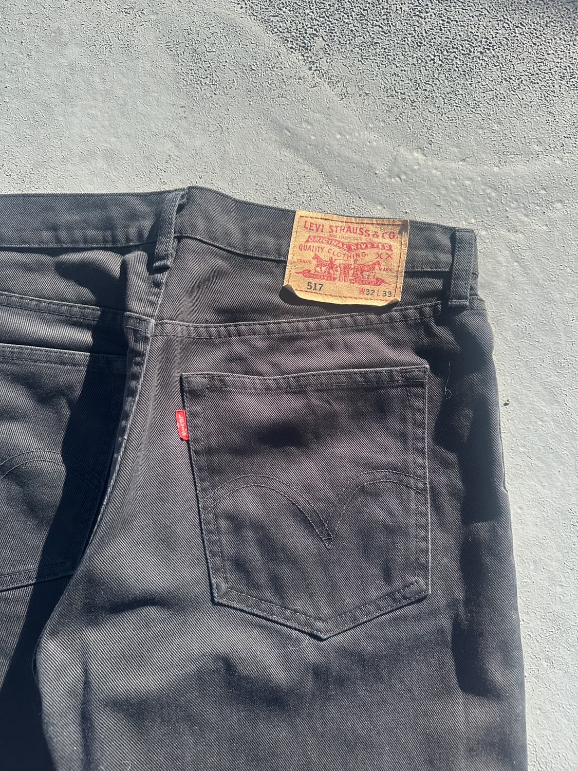 [W32 H33] 00s 리바이스 재팬 517 부츠컷 블랙 상품이미지5