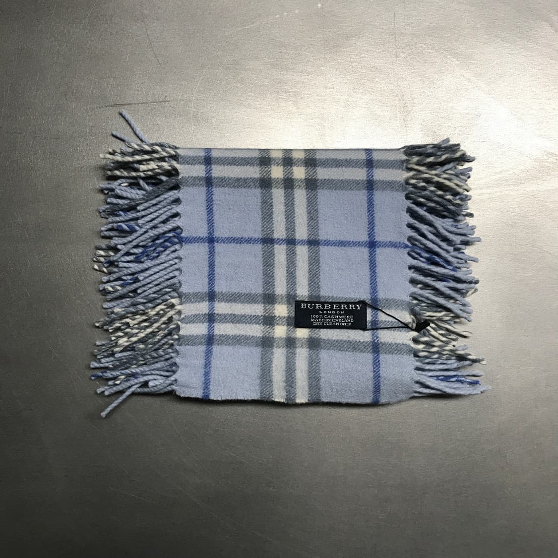 버버리 정품 램스울 머플러 스카이블루 상품이미지2