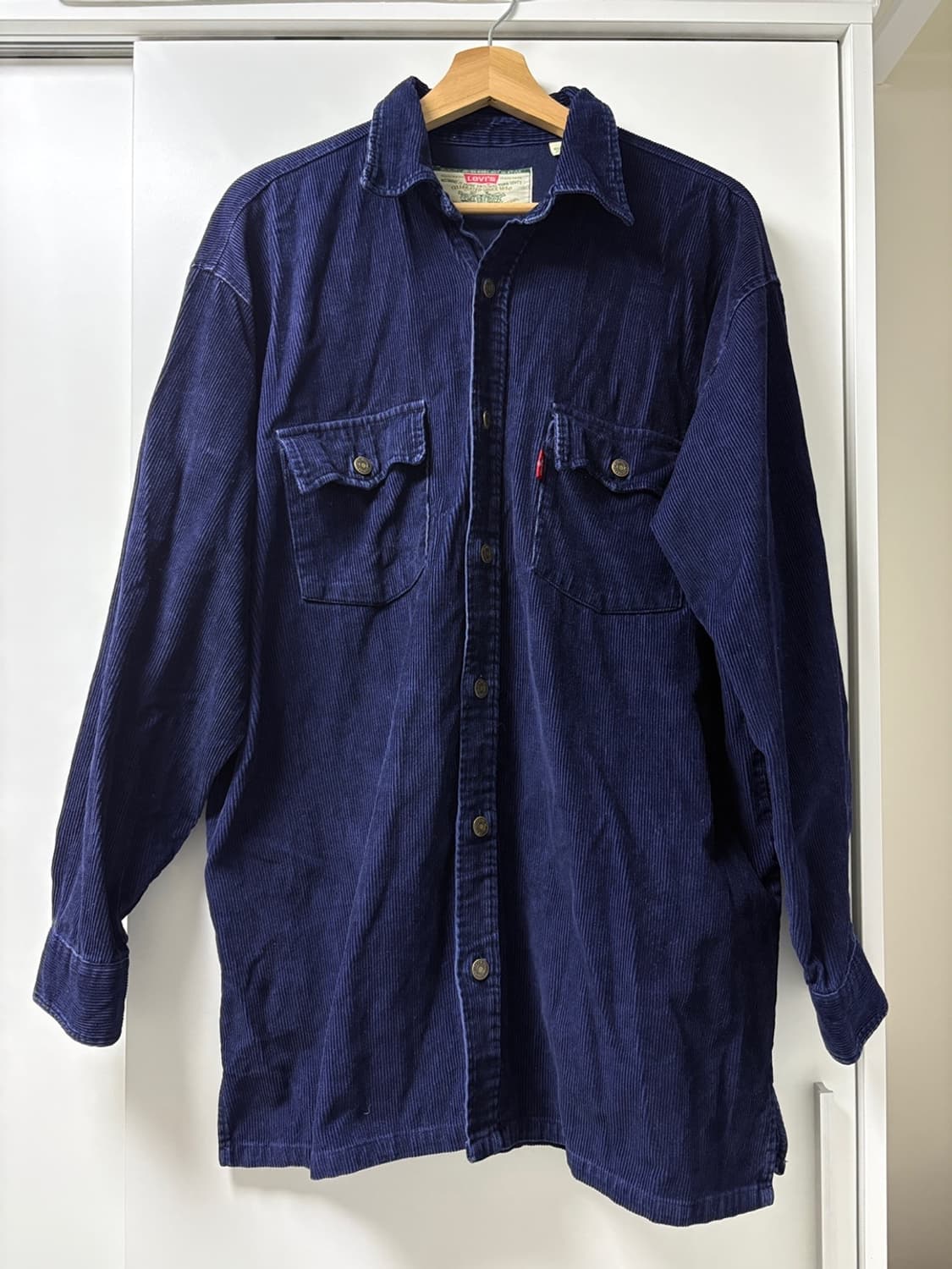 리바이스 코듀로이 네이비 셔츠 상품이미지1