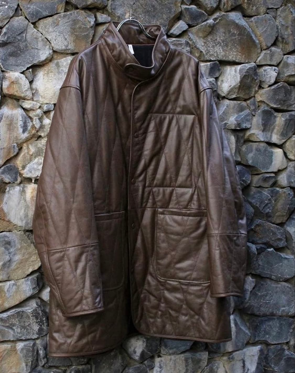 (4) ccu 레더 퀄팅 레더 가죽자켓 상품이미지3